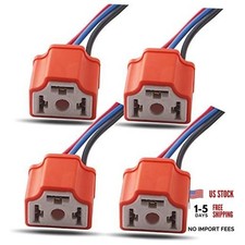H4 HB2 9003 Wiring Harness Headlight Socket Heavy Duty H4 Female Socket