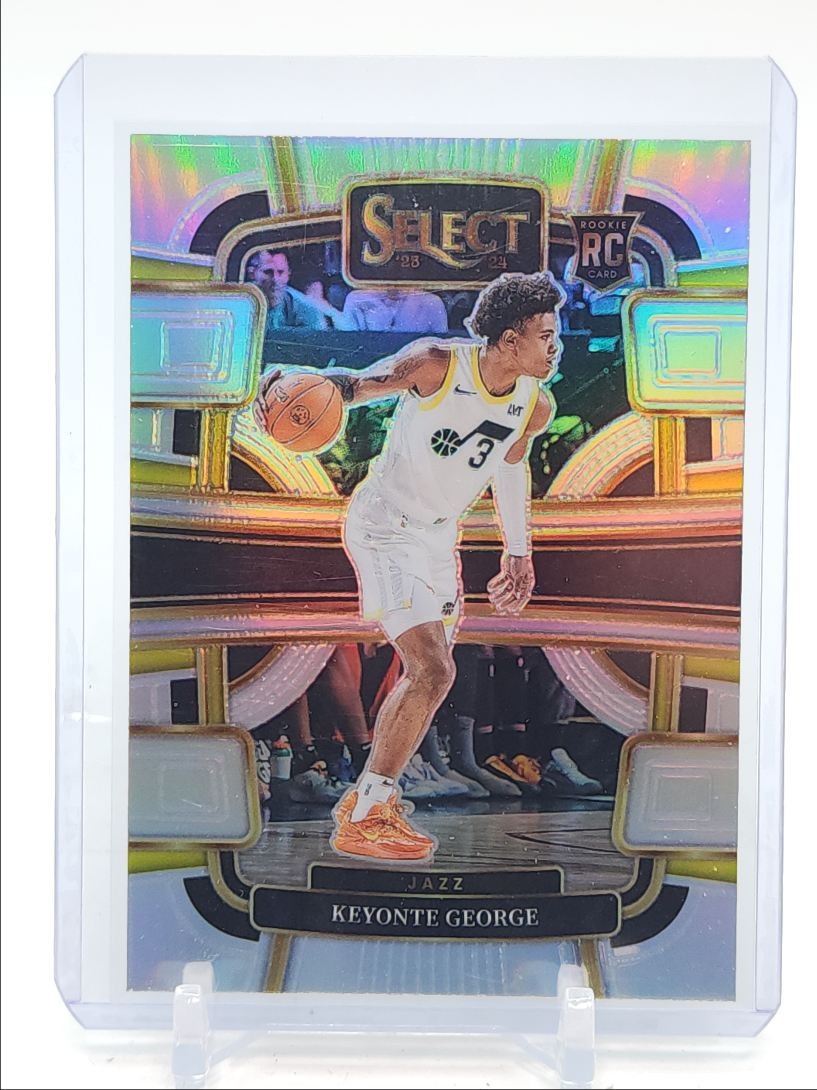 KEYONTE GEORGE 2023-24 SELECT CONCOURSE ROOKIE SILVER PRIZM JAZZ A RC Q4376