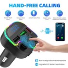 Transmetteur FM Voiture Bluetooth 5'0 PD Type-C Double USB 3'1A',.;'/ U2V6