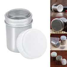 Powder Icing Sugar Cocoa Sugar Chocolate Flour Duster Shaker Tool Steel Kit