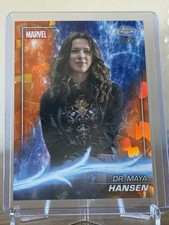 2025 Topps Chrome Marvel Studios Sapphire Dr. Maya Hansen Orange 14/25