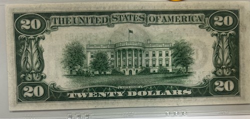 1934 PMG EPQ 66 $20 Bill Richmond FR #2056 Choice UNC Note Julian & Morgenthau - Picture 2 of 2