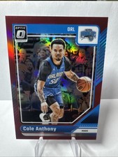 COLE ANTHONY 2024-25 Donruss Optic #10/99 Red Prizm. MILWAUKEE BUCKS