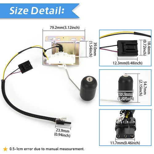 Fuel Tank Sending Unit For Harley Davidson 02-05 FLHT,02-05 FLHTCUI,02-05 FLTRI - Picture 4 of 12