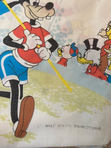 Set lenzuola gemelle vintage Disney Topolino Olimpiadi USA 3 pezzi custodia piatta - Foto 14 di 14