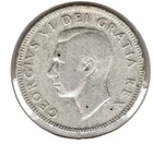 1948 - Canadian Quarter - 25 cent - 80% Silver