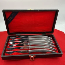Vintage Eagles 1779 Stainless Steel Steak Knives In Case