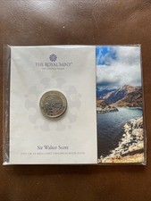 2021 SIR WALTER SCOTT £2 TWO POUND COIN BRILLIANT UNCIRCULATED PACK 