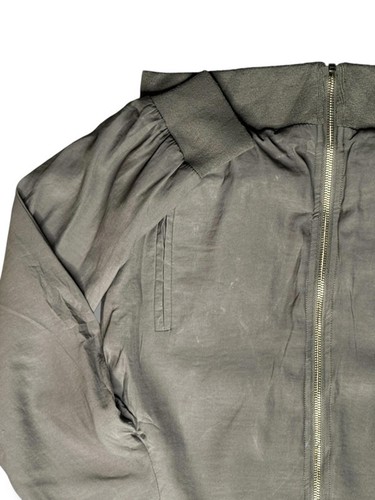 Papaya Khaki Bomber Jacket – Size 8 – Lightweight Zip Up Coat – VGC Casual Style - Picture 4 of 10