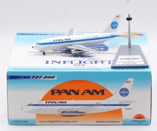 INFLIGHT 1:200 Pan American World Airways Boeing B737-200 Diecast Model N68AF