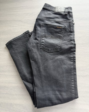 Nudie Jeans Co Thin Finn Men’s Slim Fit Grey Stretch Denim Jeans W32 L32