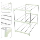 Assembling Stainless Steel Tube Shoe Rack DIY Shoes Storage Shelf for Entryway