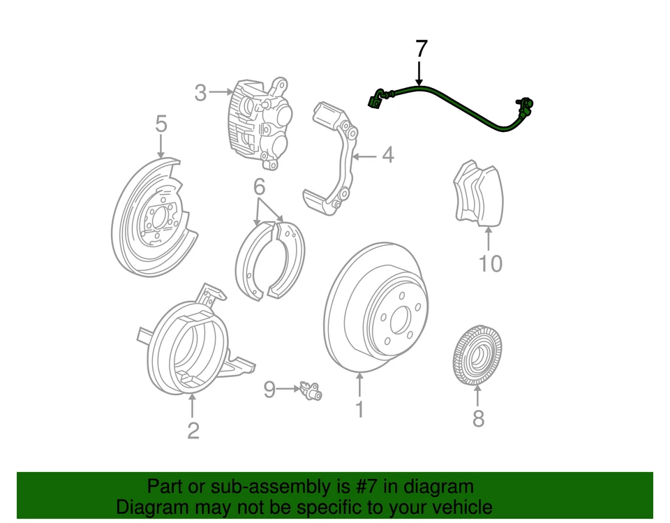 Manguera hidráulica de freno original Ford 2L3Z-2268-AA CANTIDAD 1 Foto 2 de 3