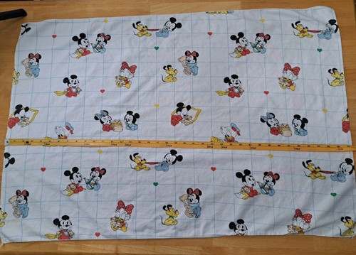 3 VTG 1980s Dundee Disney Babies Receiving Blankets Flannel Mickey Minnie Donald - Picture 6 of 18