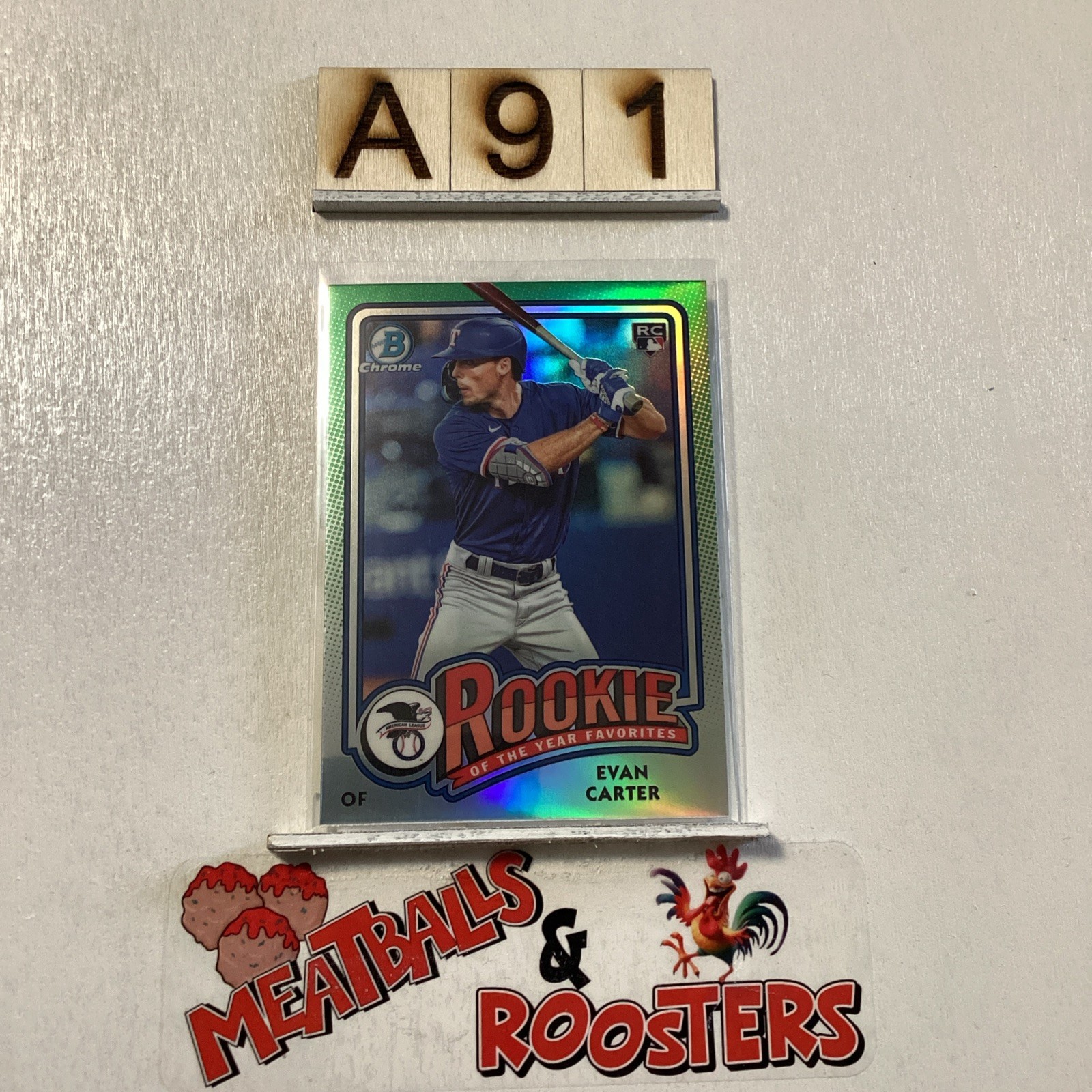 2024 Bowman Chrome Evan Carter #ROY-12 Rookie Of The Year Favorites