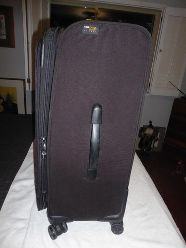 Kirkland Signature Blk 26” Upright Expandable 4 Wheeled Spinner Cordura Ballisti - Picture 5 of 11
