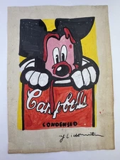 Roy Lichtenstein COA Art Painting Original Drawing Vintage Paper Signed