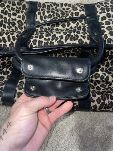 Nine West cheetah print Duffle Bag With Leather Handles - Picture 7 of 20