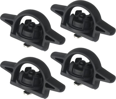 APPERFiT Bed Cleat Tie Down Anchor for Truck Rail System 4pcs 4PCS Black 