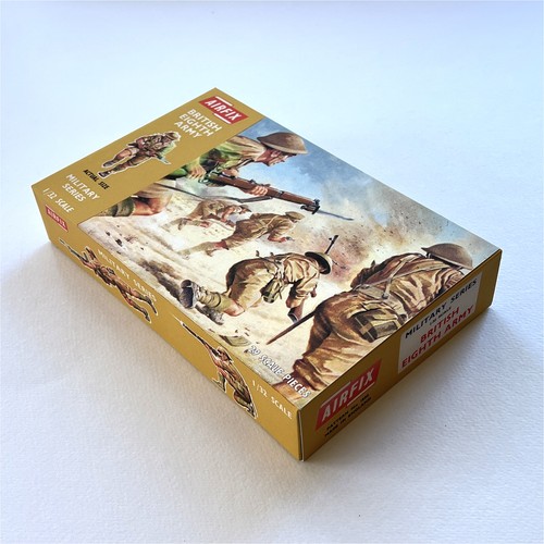 Airfix Empty British Eighth Army Early Repro Box 1:32 Scale #1805 - Picture 2 of 5