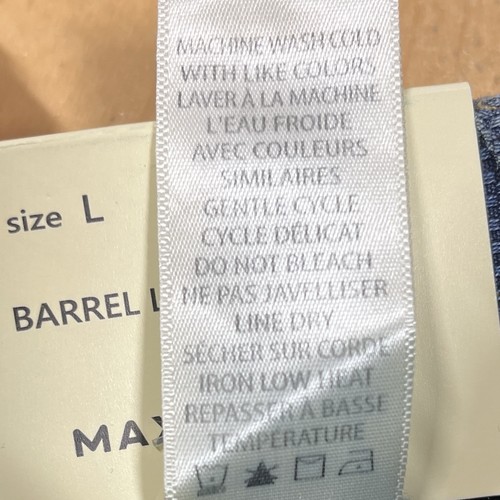 Neu Max Studio Barrel Ankle Pant Damen L indigo Ponte Überziehtaschen Freizeit - Bild 11 von 12