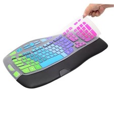 Keyboard Cover for Logitech K350 MK550 MK570 Wireless Wave Rainbow