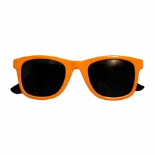 Carters Kids Orange Black Sunglasses UV Protection Retro Wayfarer Square Toddler