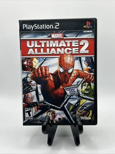 Marvel: Ultimate Alliance 2 (Sony PlayStation 2, 2009) CIB Tested W/Comic