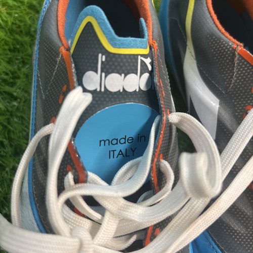 Diadora Brasil Elite Veloce GR ITA LPX Men's Size 7 Us 40.5 EU Blue White Orange - Picture 3 of 5