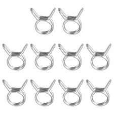 7mm Double Wire Spring Hose Clamp 304 Stainless Steel Repair Spring Clip , 20Pcs