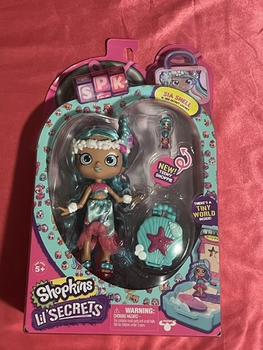 Shopkins Lil' Secrets Sia Shell Shoppies Puppe Neu im Karton
