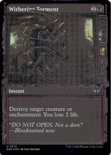 MTG Withering Torment (Showcase) Foil NM Duskmourn: House of Horror Magic 313