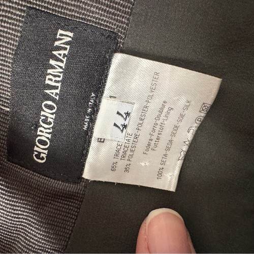 Giorgio Armani graue Hose weites Bein hoher Bund Anzughose Damen XL adrett - Bild 8 von 13