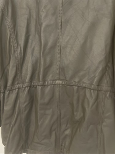 Sportdress Unisex German Gray-Green Leather Jacket Size 50/M/40 Chest - Picture 15 of 23