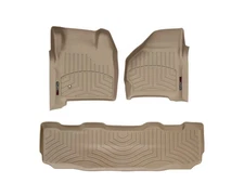 WeatherTech FloorLiner for 1999-2007 Ford Super Duty - 1st & 2nd Row, Tan