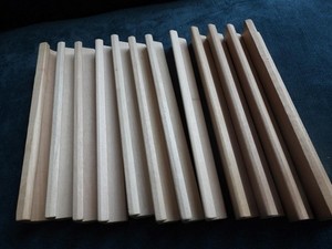 12 SCRABBLE WOOD TILE HOLDER TRAYS FOR REPLACEMENT, ARTS & CRAFTS EC