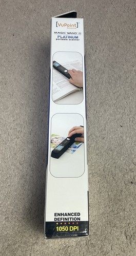 VuPoint Solutions Magic Wand III 3 Platinum Portable Scanner ST442PE New In Box - Picture 4 of 5