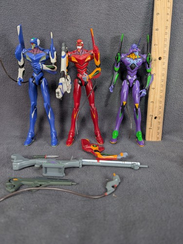 Evangelions Action Figure Lot of 3 - SEGA Real Model EVA-00, EVA-01, EVA-02 - Picture 2 of 24