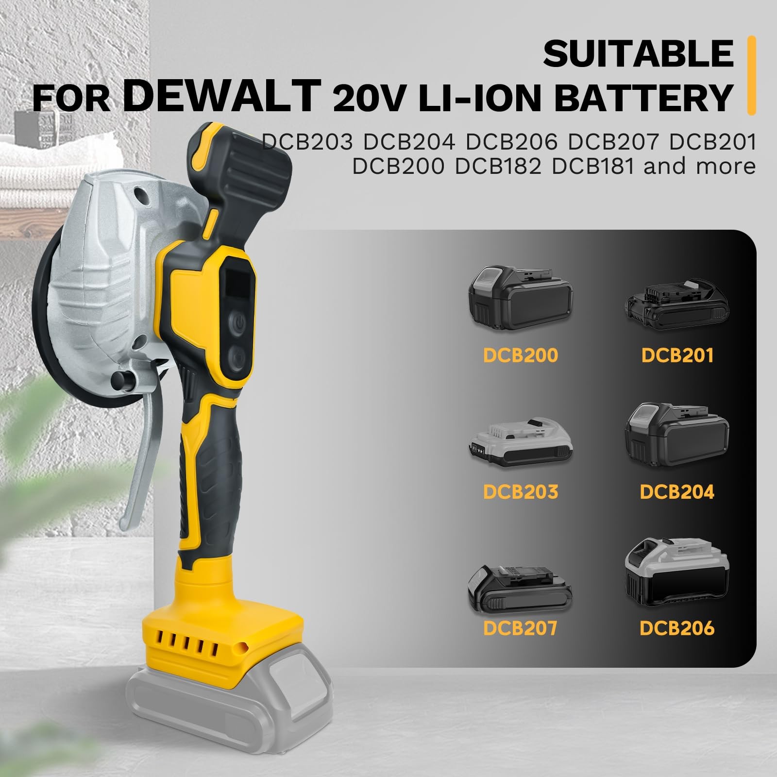 Tile Vibration Tool Compatible with Dewalt 20V Max Battery, Tile Vibration Le 