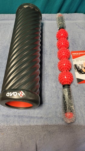 New In BOX Evo 8 Spiral Foam Roller And 5 Ball Massage Stick. Loosen Up Muscles - Picture 2 of 6