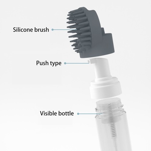 Bath Brush for Pets with Silicone Bristles for Easy Cleaning and Massage - Photo 8/11