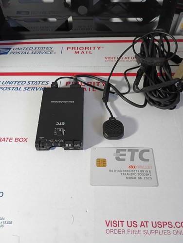 RARE JDM Honda Access Talking ETC Reader w/ ETC Card included TESTED WORKING