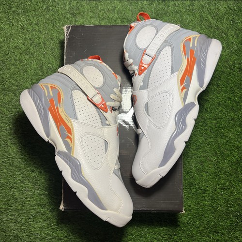 Size 10 - Air Jordan 8 Retro Orange Blaze Brand New With Og Box - Picture 1 of 10