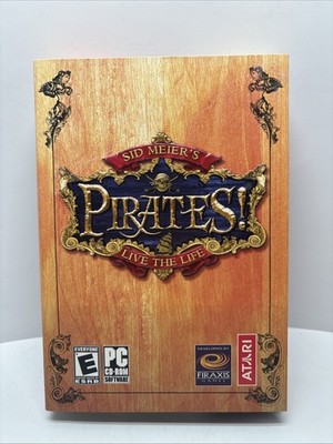 Sid Meier's Pirates! Live the Life PC Small Box With Map & Manual Atari - CIB