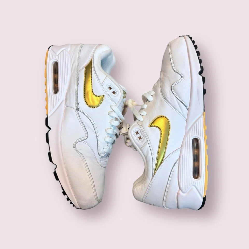 De colección 2018 Nike Air Max 90 1 US11 EU45 ORO METÁLICO OG PATTA 86 BW 180 95 TN RARO Foto 2 de 4