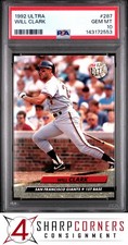 1992 ULTRA #287 WILL CLARK GIANTS PSA 10
