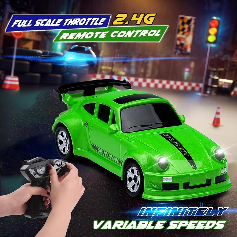 1/64 Scale Drift RC Car Mini Sportscar 2.4Ghz Gyro Remote Contrl Car Hobby Model - Image 2 of 4