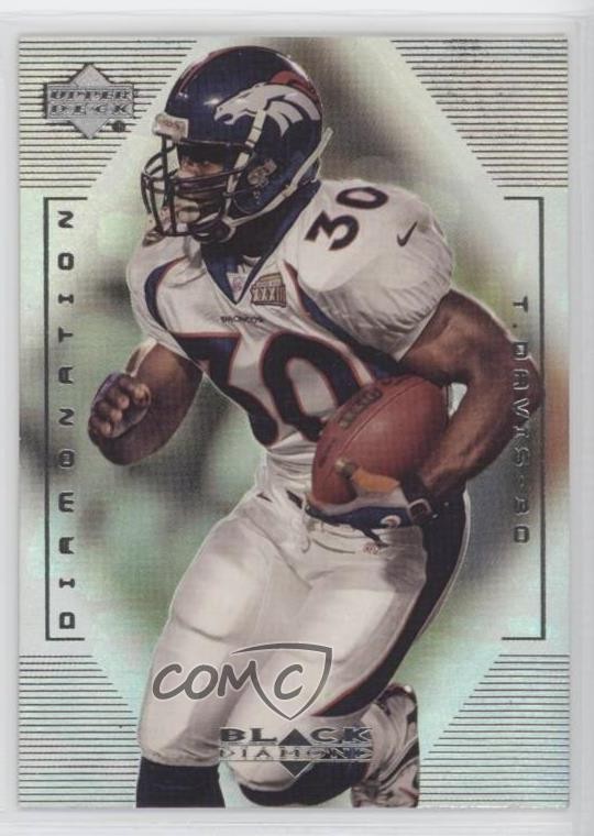 1999 Upper Deck Black Diamond Diamonation Terrell Davis #D3 HOF 2u3