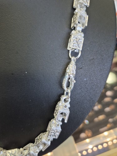 Sterling Silver/925 " LEGO" necklace /chain 26 Inch 124.21 Grams - Picture 5 of 6