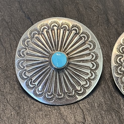 Art Tafoya Yaqui Türkis Statement Ohrringe Vintage Sterlingsilber Posten Xx - Bild 4 von 16